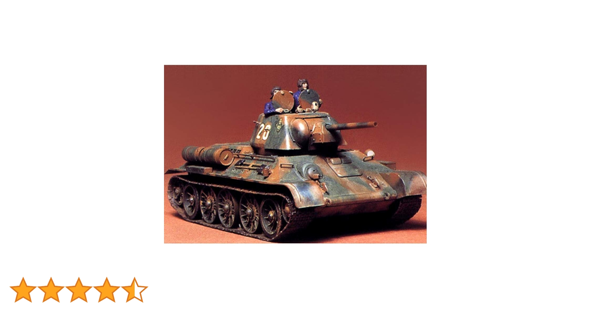 60年前に作成　タミヤ T-34 戦車モデル 1/35 スケール タミヤ 1/35 ミリタリーミニチュアシリーズ ソビエト戦車 T34/76